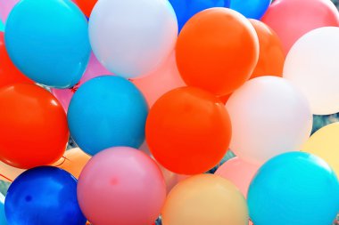 texture of colorful balloons clipart
