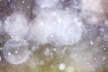 Simli mavi parlak nokta yağmur kar