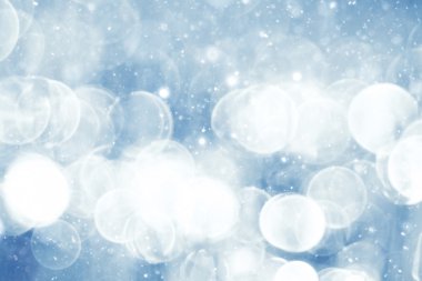 Simli mavi parlak nokta yağmur kar