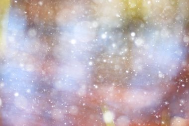 Simli mavi parlak nokta yağmur kar