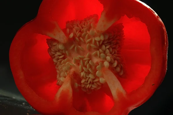 Pimienta roja dulce en rodajas — Foto de Stock