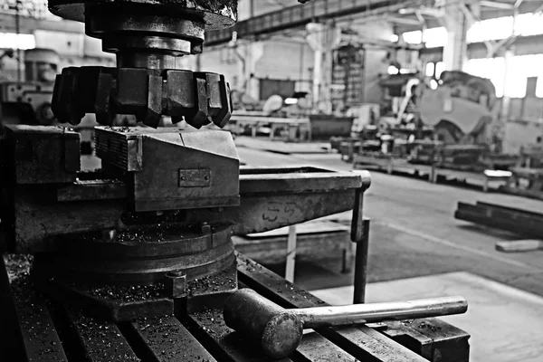 Industrial factory on background — Stock Photo, Image