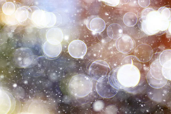 Argento blu mette in evidenza pioggia di neve — Foto Stock