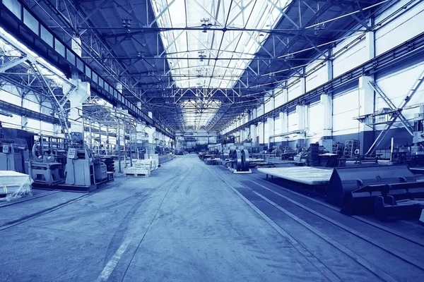 Industrielle Fabrik im Hintergrund — Stockfoto