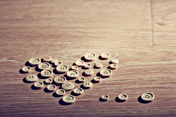 Corazón y botones de San Valentín —  Fotos de Stock