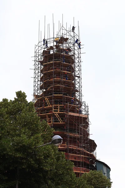 Reparaties op de toren in Moskou — Stockfoto