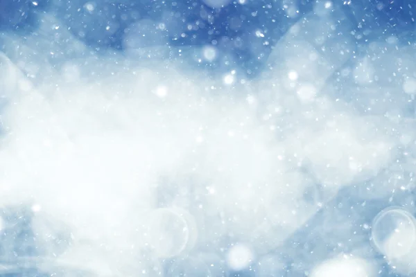 銀色の青いハイライト雪雨 — ストック写真