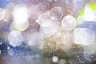 Bokeh arka plan daireler ile