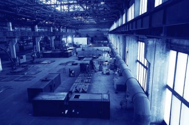 Endüstriyel Fabrika arka plan üzerinde