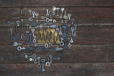 Farklı anahtarlar yürekten Sevgililer