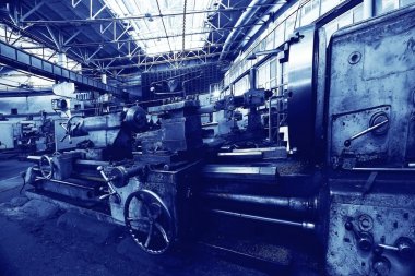 Endüstriyel Fabrika arka plan üzerinde