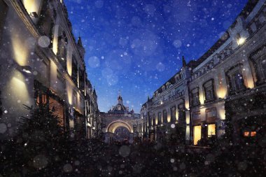 arka plan ile şehir akşam