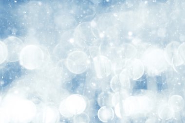 Simli mavi parlak nokta yağmur kar