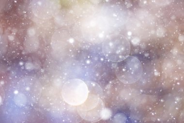 Simli mavi parlak nokta yağmur kar