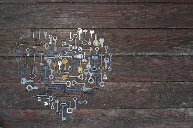 Farklı anahtarlar yürekten Sevgililer