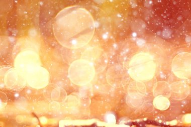 bulanık turuncu bokeh arka plan