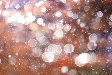 Bokeh arka plan daireler ile