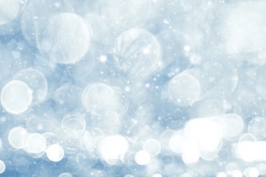 Simli mavi parlak nokta yağmur kar