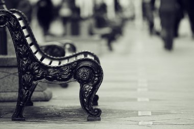 kış manzara şehir banklar manzarasına sahip