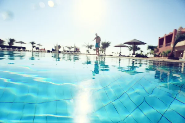 Hotel resort piscina — Foto de Stock