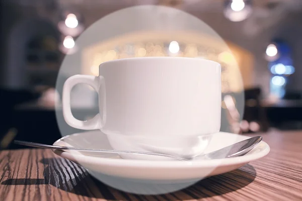 Tasse Tee in einem Café — Stockfoto