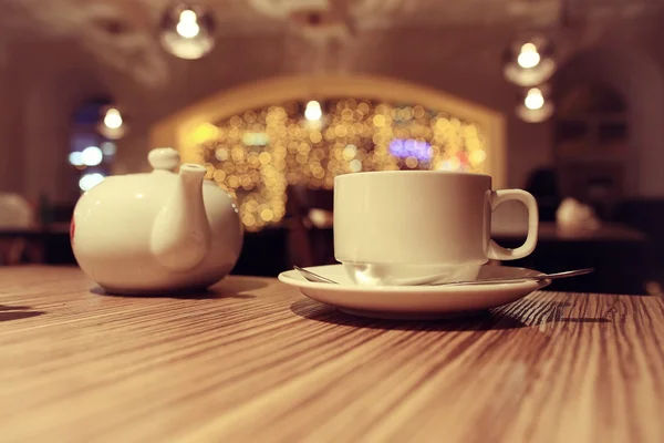 Tetera y taza de té — Foto de Stock