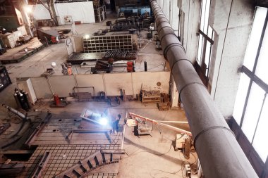 Endüstriyel Fabrika arka plan üzerinde