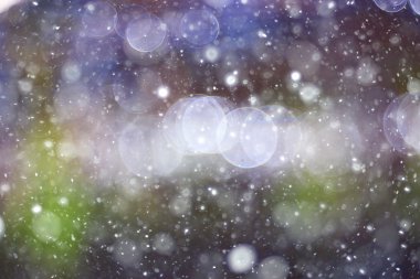 Bokeh arka plan daireler ile