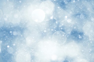 Simli mavi parlak nokta yağmur kar