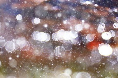 Bokeh arka plan daireler ile