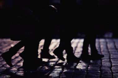 insanlar bacaklar siluetleri 