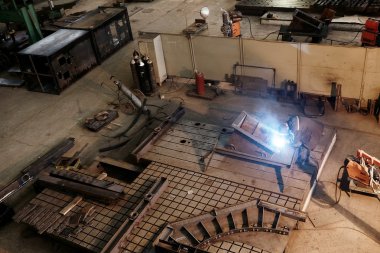 Endüstriyel Fabrika arka plan üzerinde