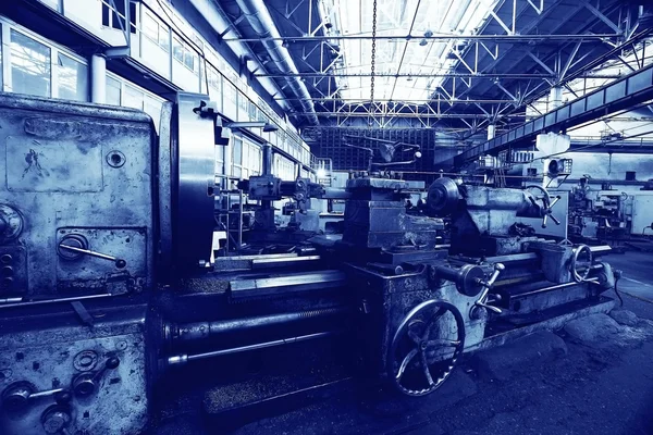 Industriële fabriek op achtergrond — Stockfoto