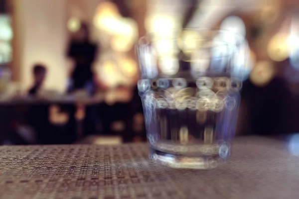 Glassware in the interior of the restaurant — Stock Photo, Image