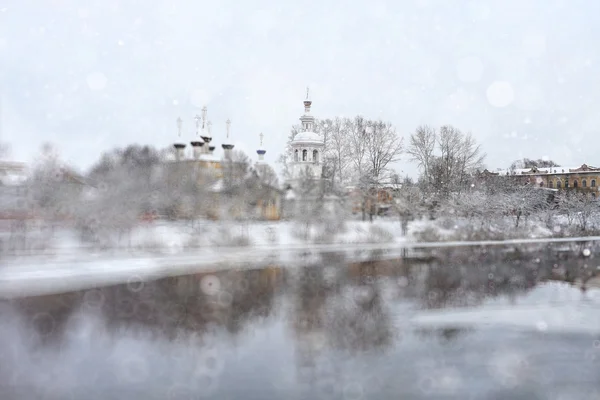 Paesaggio urbano invernale — Foto Stock