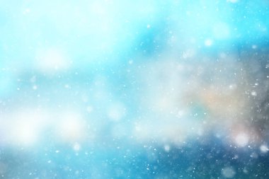 soyut mavi arka plan kar taneleri, yeni yıl, ışıltı tasarımı