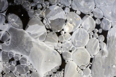 Buz birikintisi arka plan soyut, kış mevsimsel soğuk mavisi