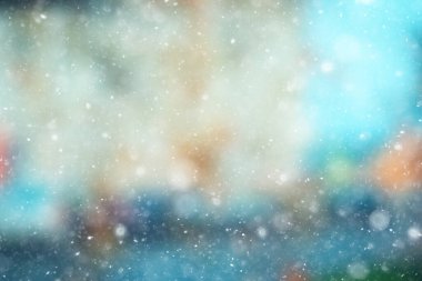 soyut mavi arka plan kar taneleri, yeni yıl, ışıltı tasarımı