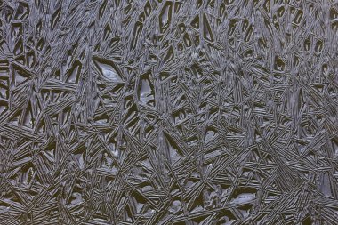 desen buz çatlakları, beyaz buz kristalleri, kış ayazı arka planı