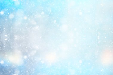 soyut mavi arka plan kar taneleri, yeni yıl, ışıltı tasarımı