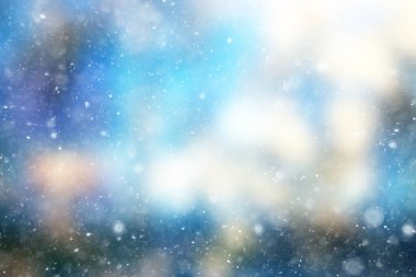 soyut mavi arka plan kar taneleri, yeni yıl, ışıltı tasarımı
