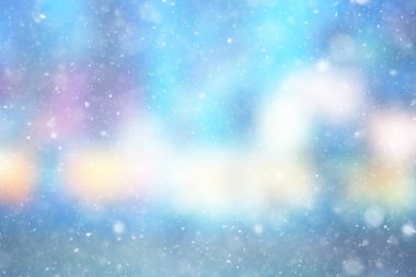 soyut mavi arka plan kar taneleri, yeni yıl, ışıltı tasarımı