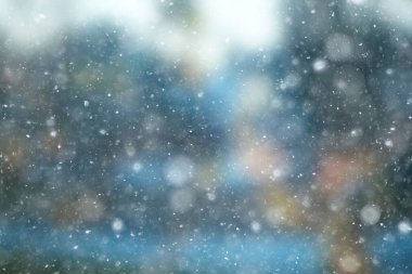 soyut mavi arka plan kar taneleri, yeni yıl, ışıltı tasarımı