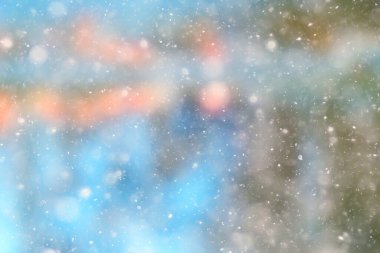 soyut mavi arka plan kar taneleri, yeni yıl, ışıltı tasarımı