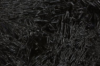 desen buz çatlakları, beyaz buz kristalleri, kış ayazı arka planı