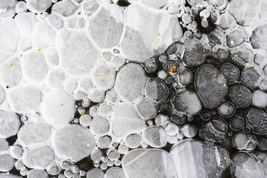 Buz birikintisi arka plan soyut, kış mevsimsel soğuk mavisi