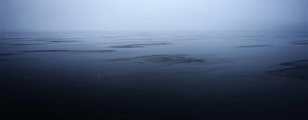 冬季湖泊背景冰景 抽象季节寒冷 — 图库照片