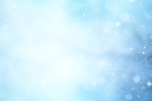 蓝底雪片 艳丽的设计 — 图库照片