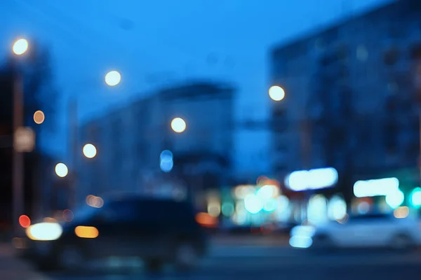 evening lights blurred background bokeh autumn, abstract city background, autumn