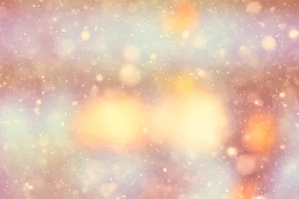 Schnee Abstrakt Warmes Glühen Hintergrund Winter Weihnachten Design — Stockfoto